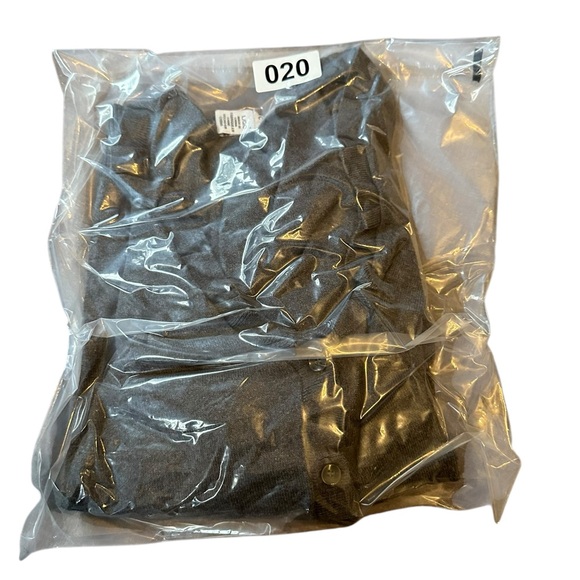 Kenneth Cole Reaction Cardigan/Sweater With Ruffled Neckline Size Large Gray - Picture 13 of 13